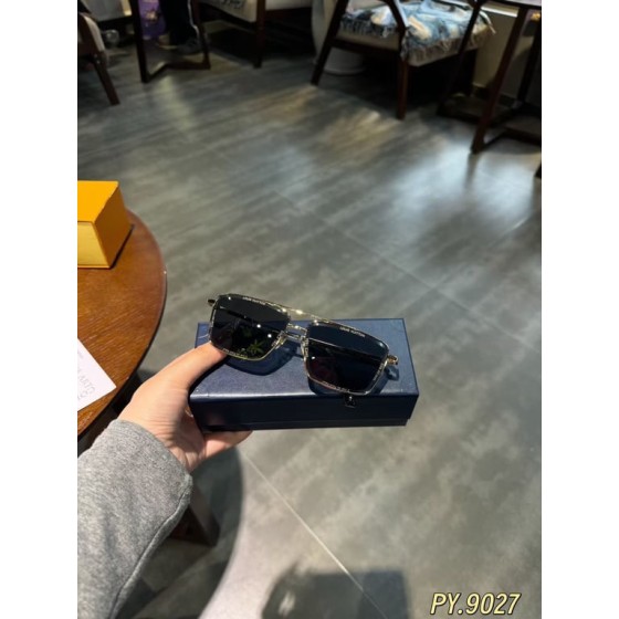 LV Gold-Tone Navigator Sunglasses